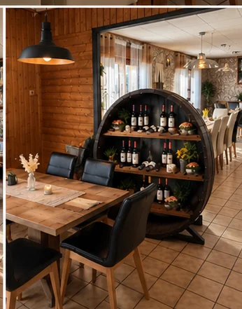 Gemütliche Sitzecke im Restaurant